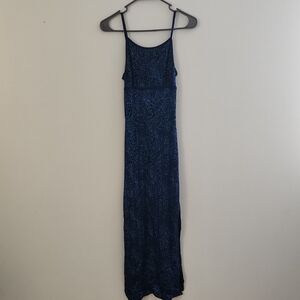 VTG Y2K Navy Blue Maxi Dress